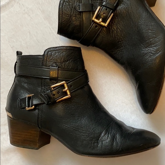 Coach Shoes - Coach Pauline black leather ankle booties